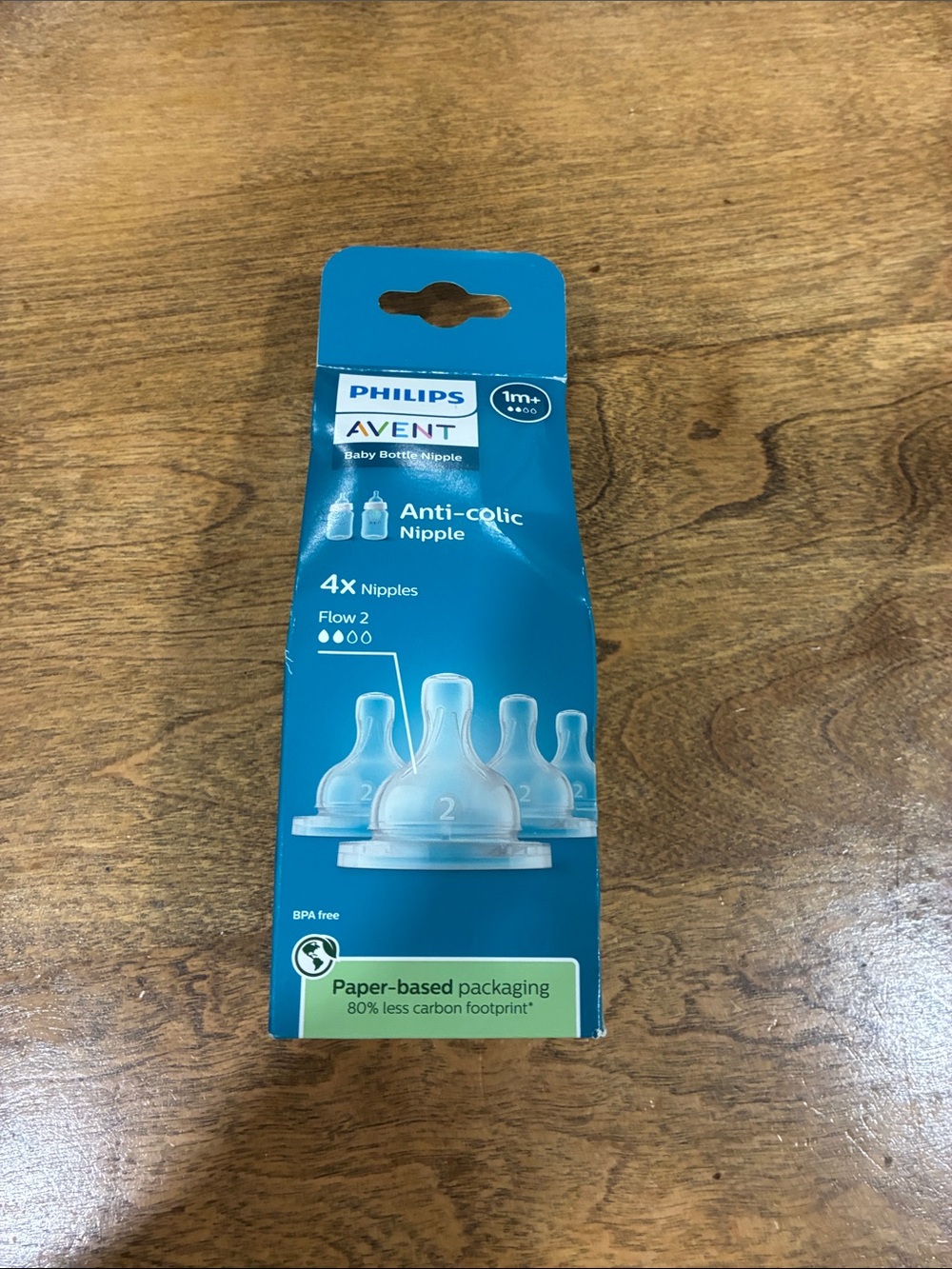 Philips AVENT Anti-Colic Baby Bottle Nipples - Blue Packaging